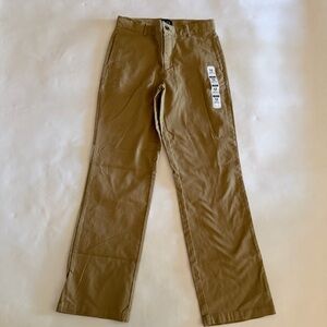 Classic and Stylish Flax Stretch Straight Leg    Khaki Pants